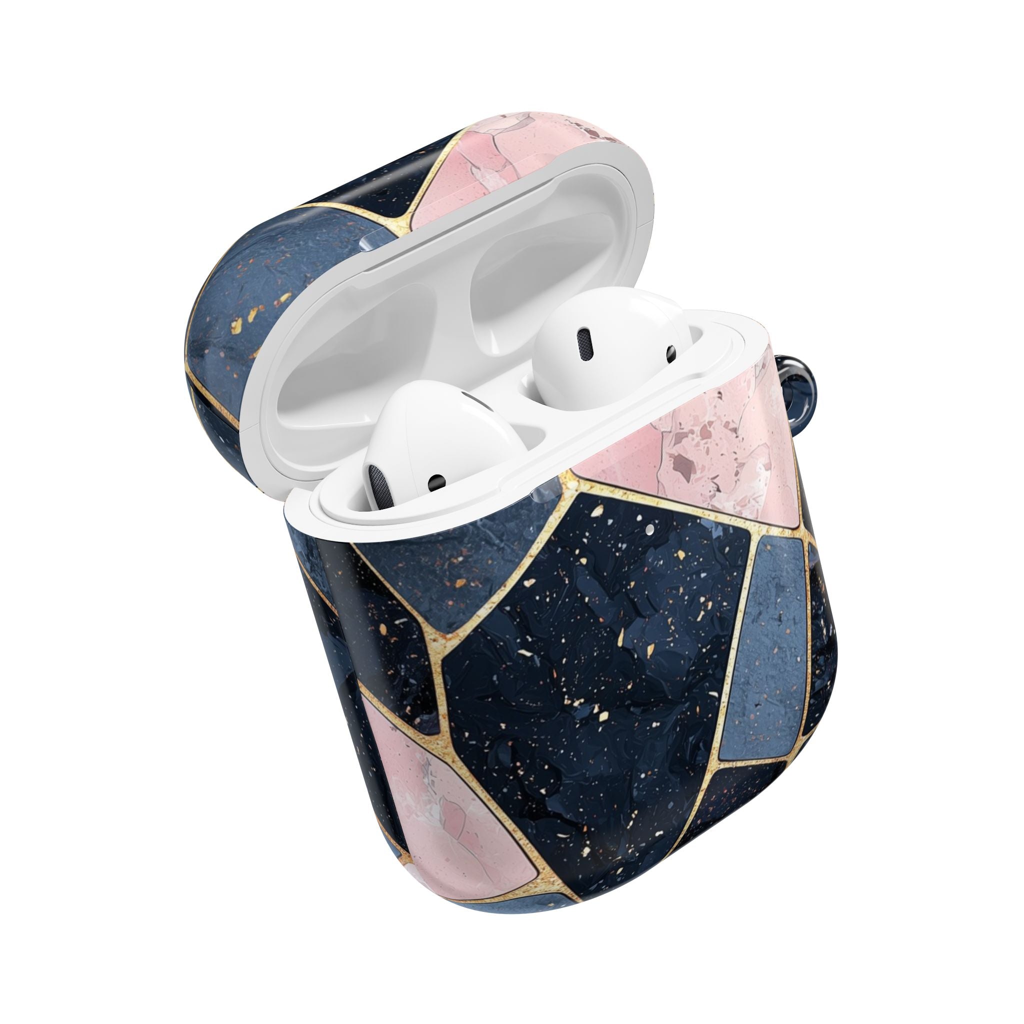 Golden Mosaic Navy - AirPods Cover