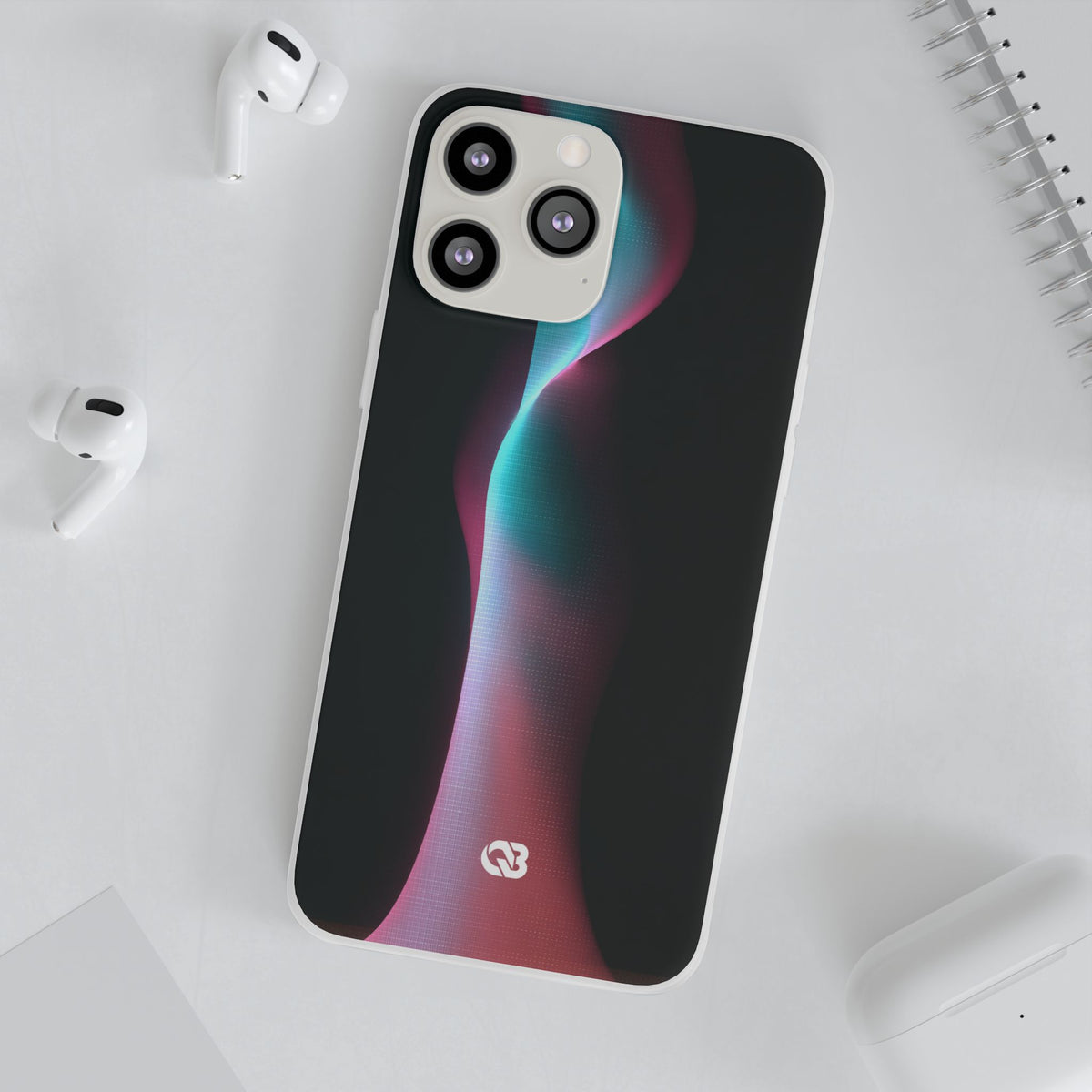 Neon Pixel Flow · Lite Phone Case for iPhone ·  Black