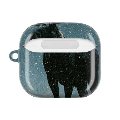 Nordic Boreal Moose · Hard Case for AirPods & AirPods Pro · Blue