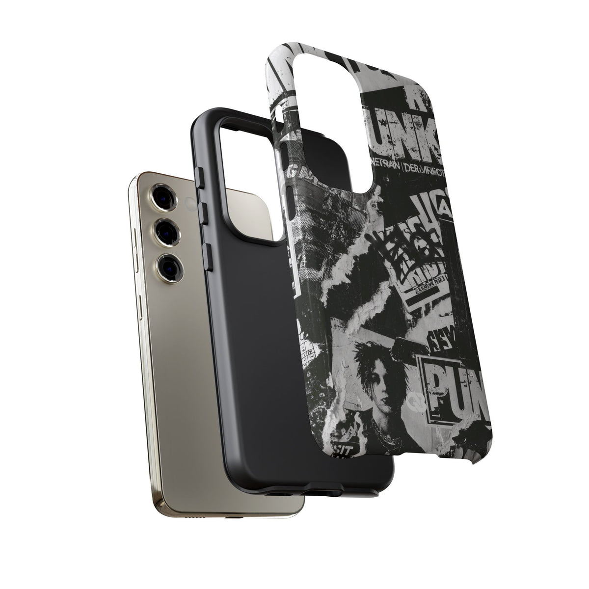 Underground Punk Collage · Tough Phone Case for Samsung · Black
