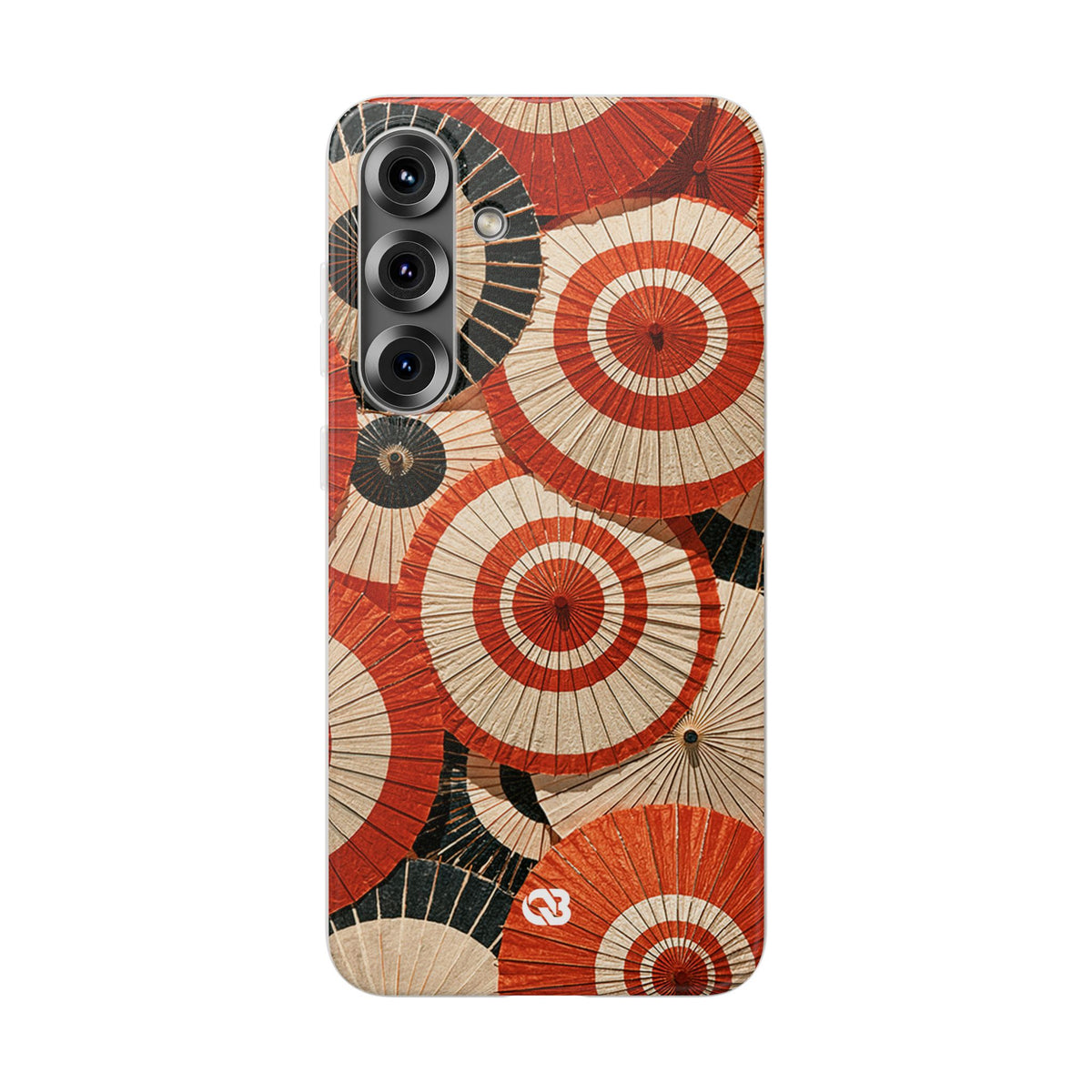 Vermilion Wagasa Motif · Lite Phone Case for Samsung · Red