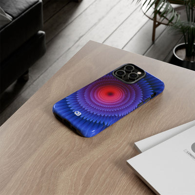 Radial Spectrum Bloom · Tough Phone Case for iPhone · Blue