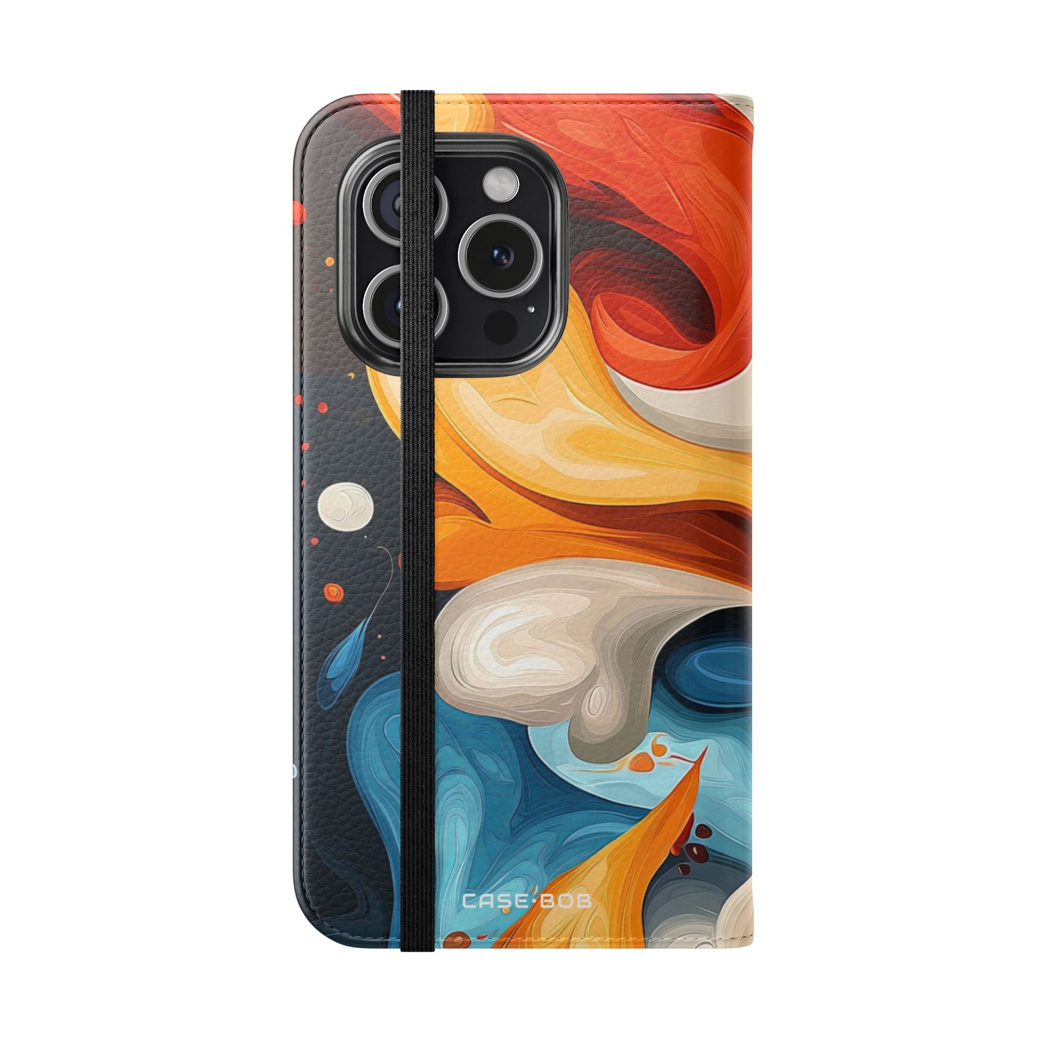 Fiery Swirl - iPhone 15 Pro Case - Wallet