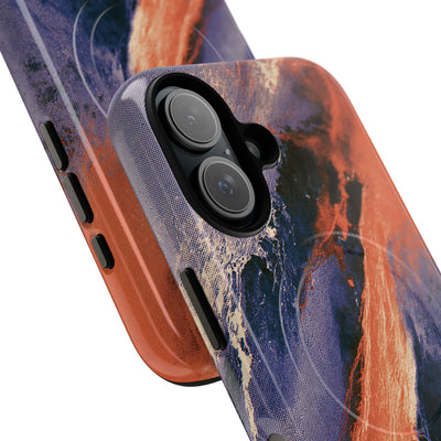 Solar Aura Drift · Tough 2.0 Magnetic Phone Case for iPhone · Orange