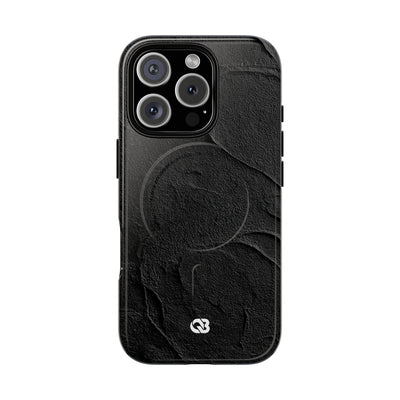 Obsidian Stucco Relief · Tough 2.0 Magnetic Phone Case for iPhone · Black