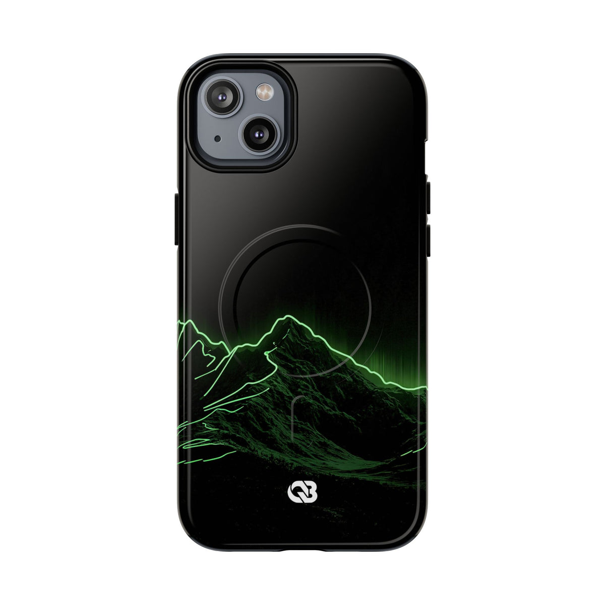 Nordic Mountain Contour · Tough 2.0 Magnetic Phone Case for iPhone · Black