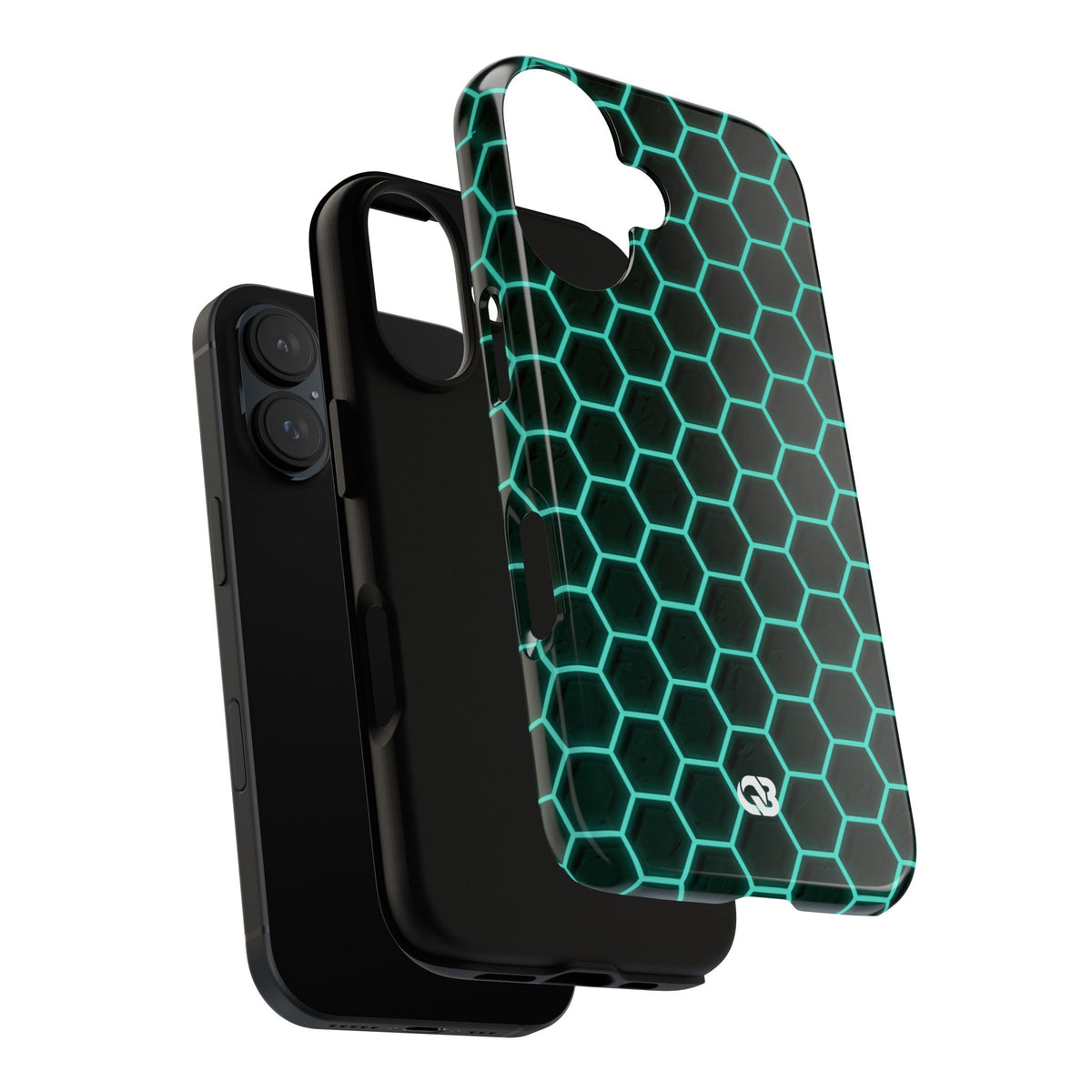 Neon Hex Spectrum · Tough Phone Case for iPhone · Teal