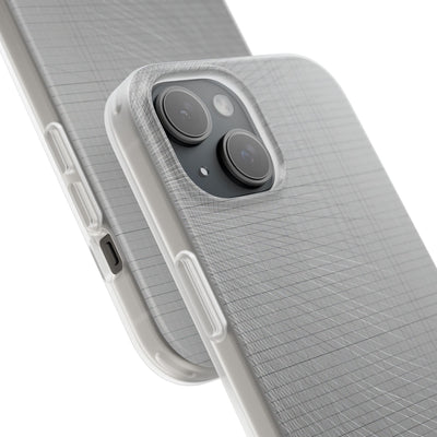 Grey Lite Phone Case for iPhone - Chrome Mesh Warp