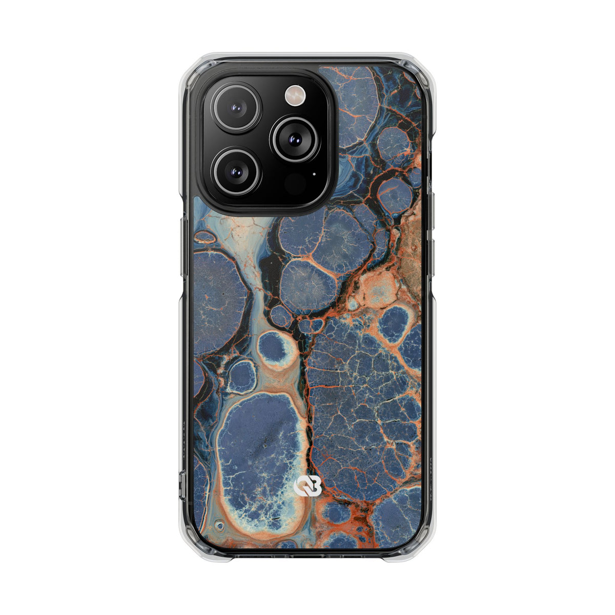 Astral Orb Resonance · Clear Impact Magnetic Phone Case for iPhone · Blue