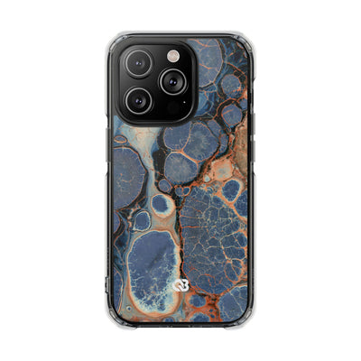 Astral Orb Resonance · Clear Impact Magnetic Phone Case for iPhone · Blue