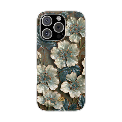 Gilded Blossom Reverie · Lite Phone Case for iPhone ·  Teal