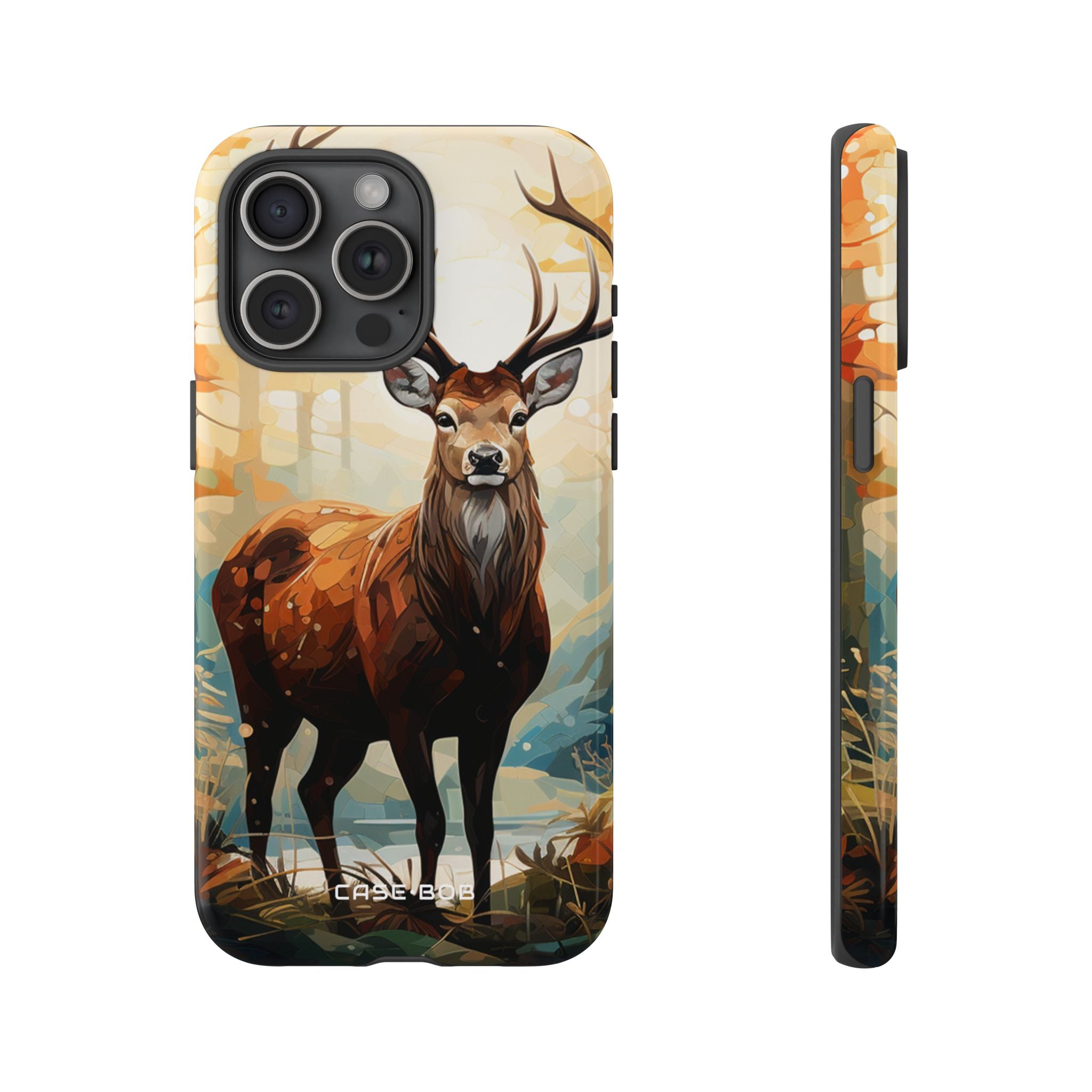 Glowing Stag iPhone 15 Pro Max Case - Tough - CASE•BOB