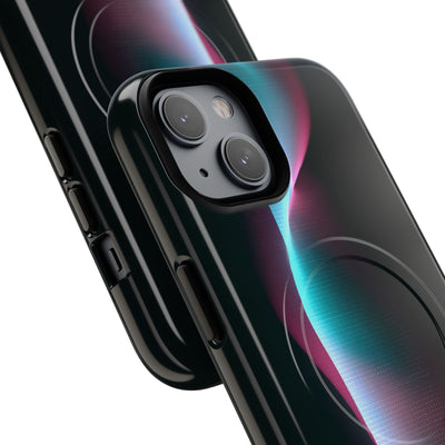 Neon Pixel Flow · Tough 2.0 Magnetic Phone Case for iPhone · Black