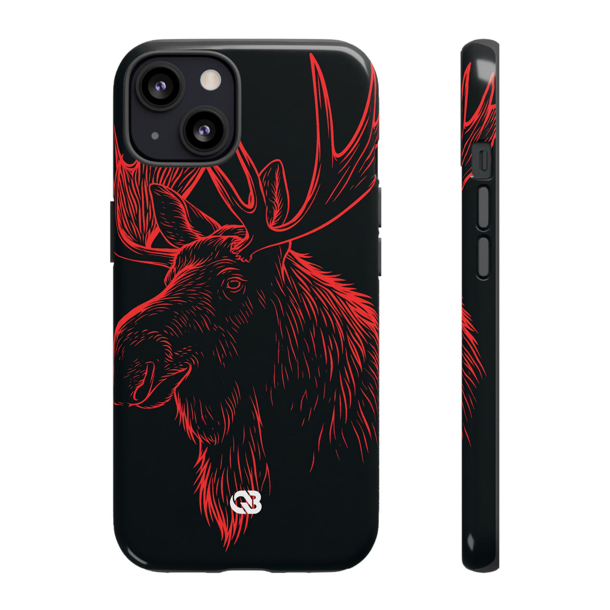 Nordic Elk · Tough Phone Case for iPhone · Black