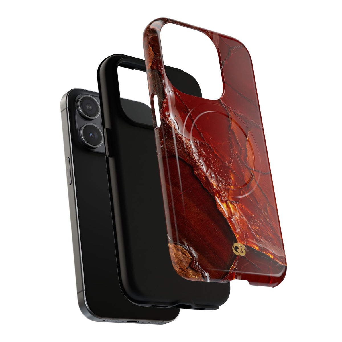 Amber Embrace · Tough 2.0 Magnetic Phone Case for iPhone · Brown