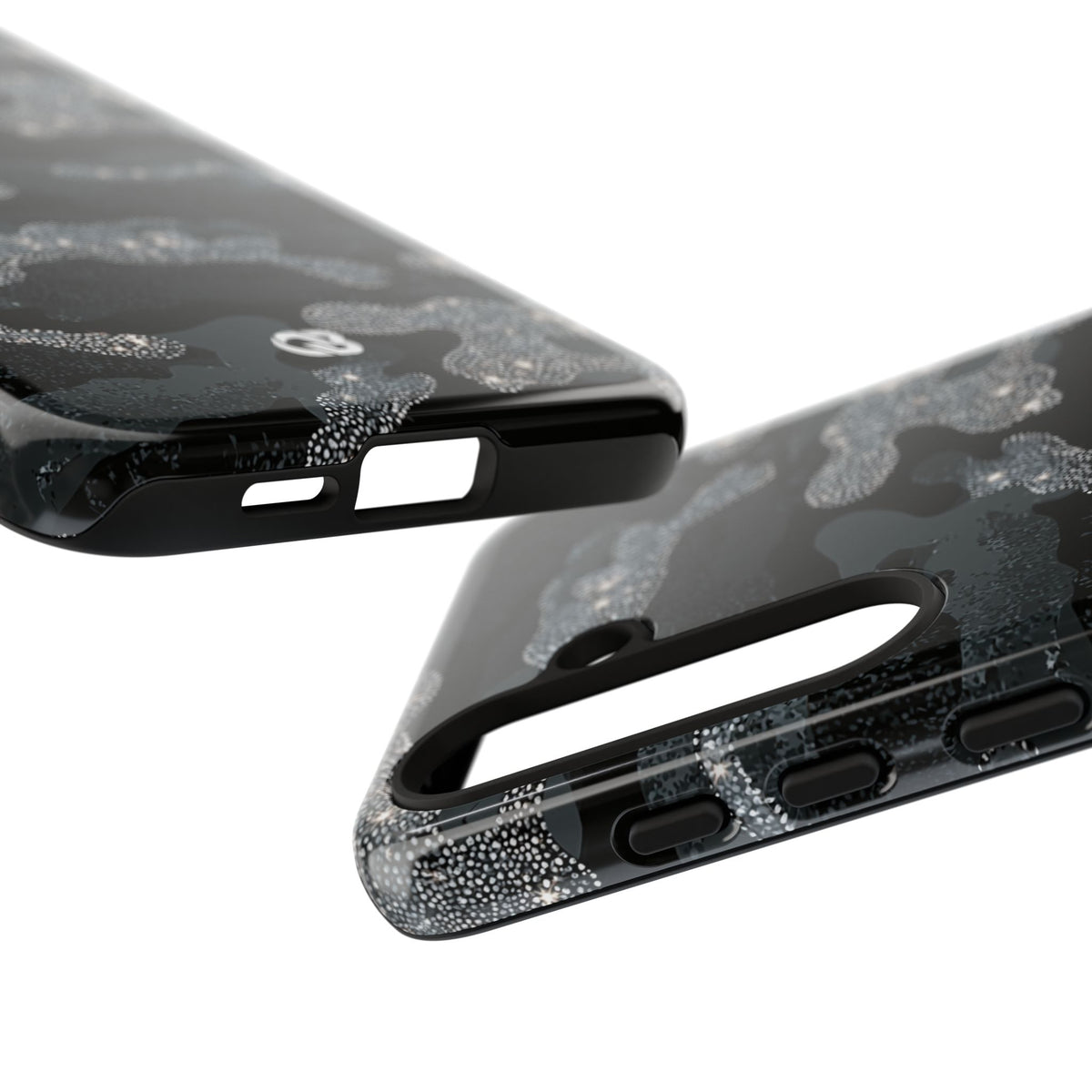Glitter Shadow Camo · Tough Phone Case for Samsung · Black