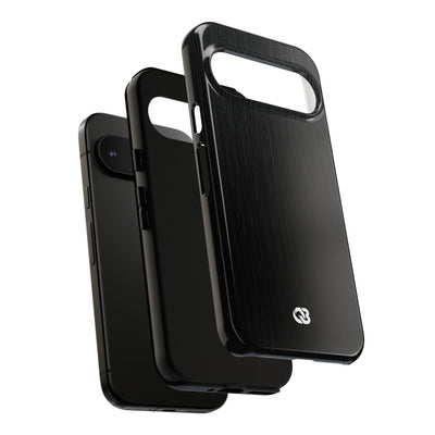 Black Tough Phone Case for Google Pixel - Brushed Obsidian Slate