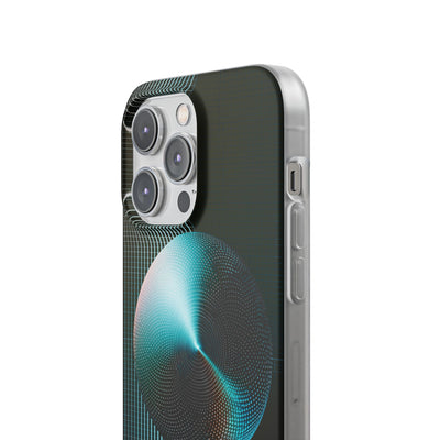 Blue Lite Phone Case for iPhone - Cyan Vector Sphere