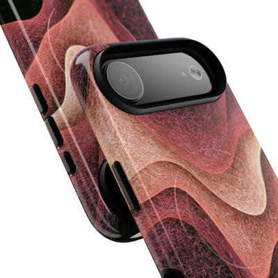 Rose Contour Waves · Tough 2.0 Magnetic Phone Case for iPhone · Pink