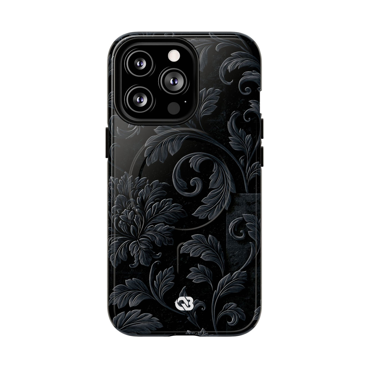 Obsidian Damask · Tough 2.0 Magnetic Phone Case for iPhone · Black