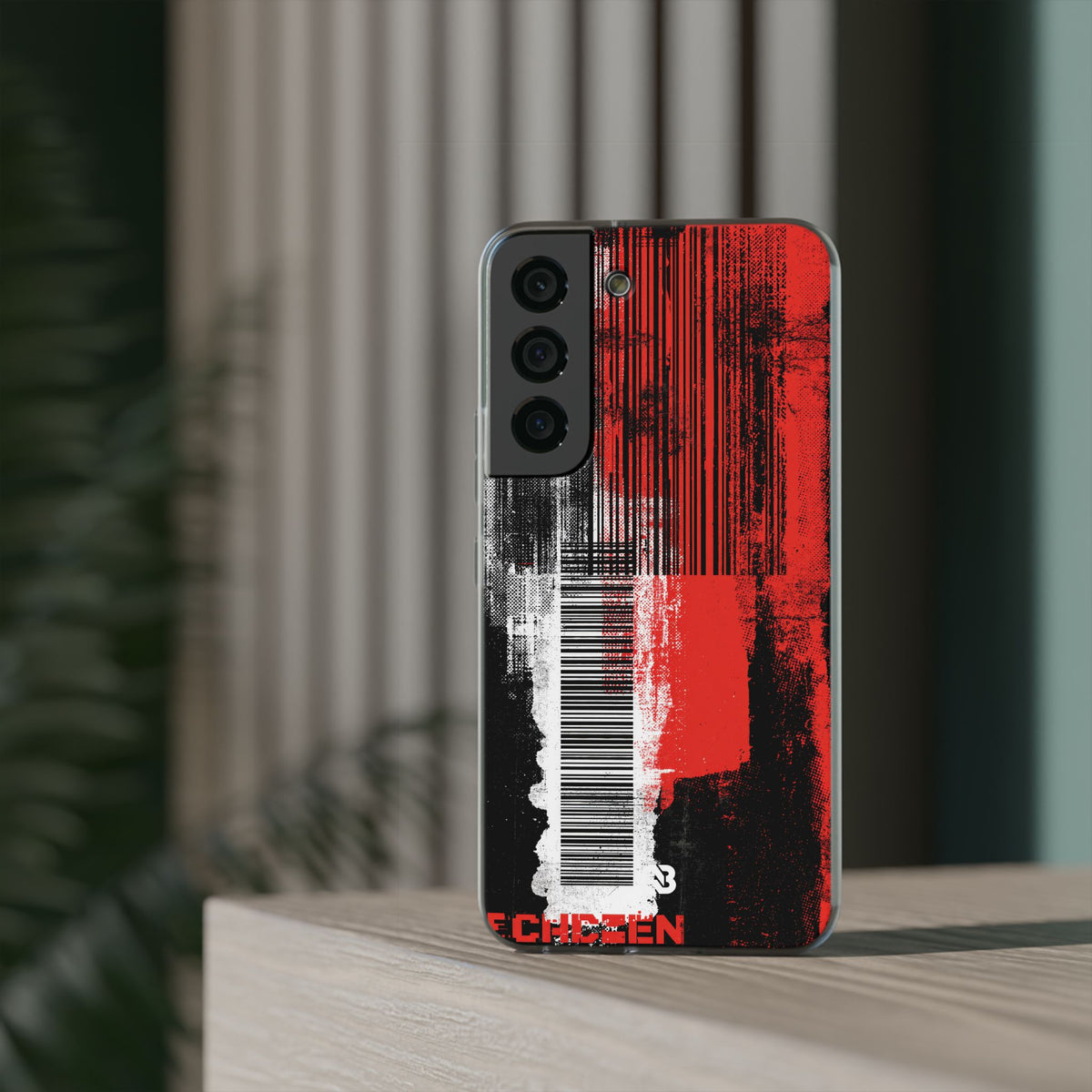 Distorted Barcode · Lite Phone Case for Samsung · Black