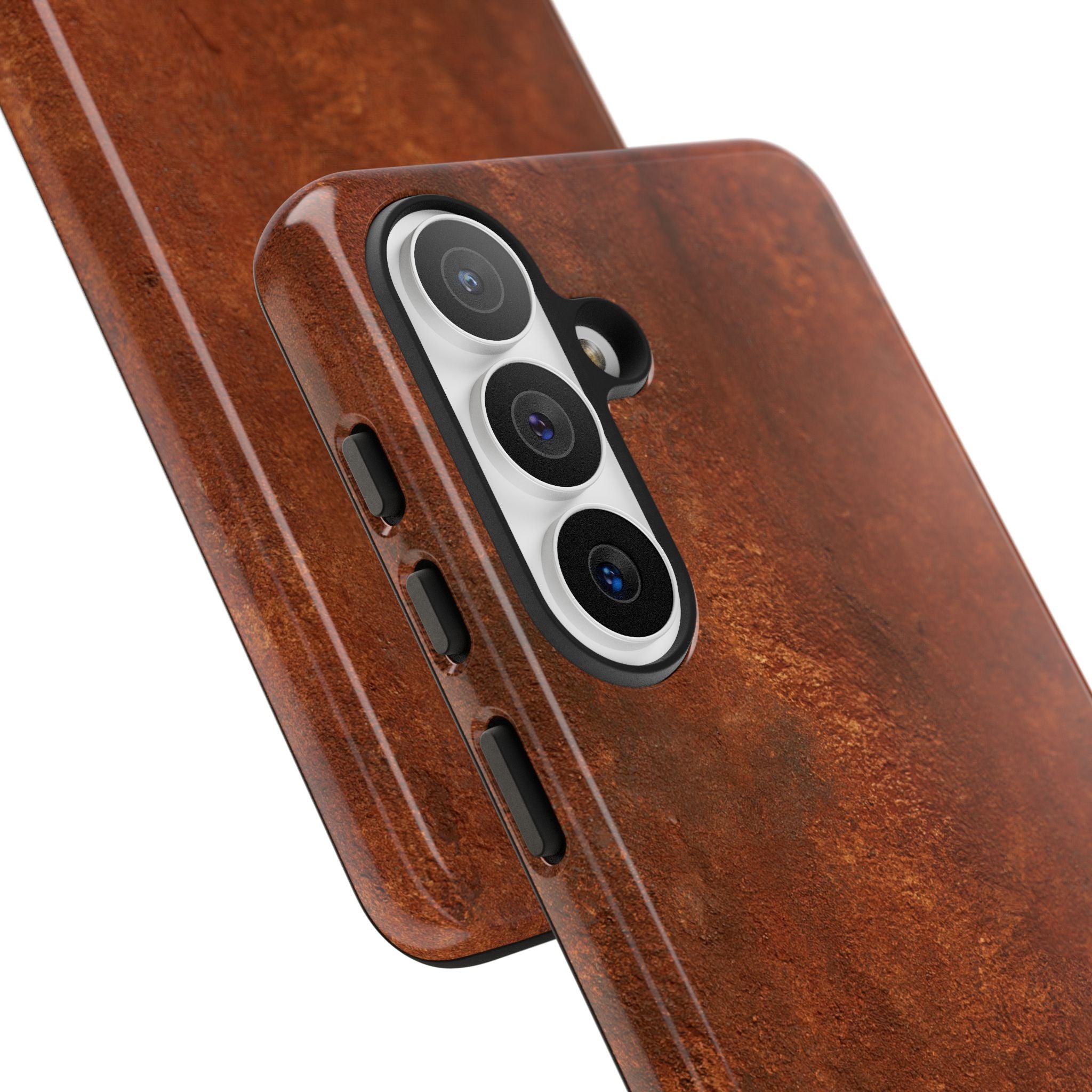 Orange Tough Phone Case for Samsung - Oxidized Iron Crust
