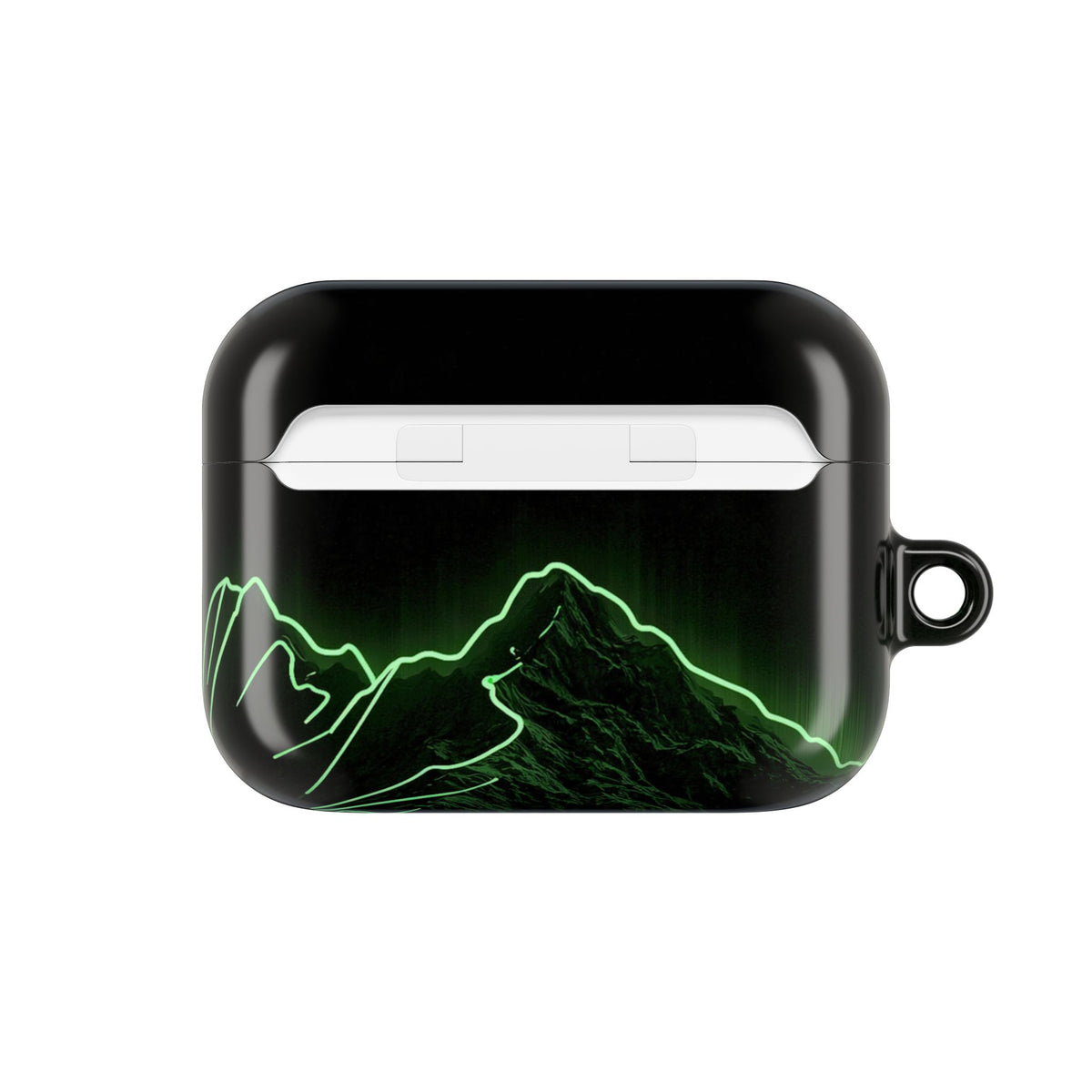 Nordic Mountain Contour · Hard Case for AirPods & AirPods Pro · Black