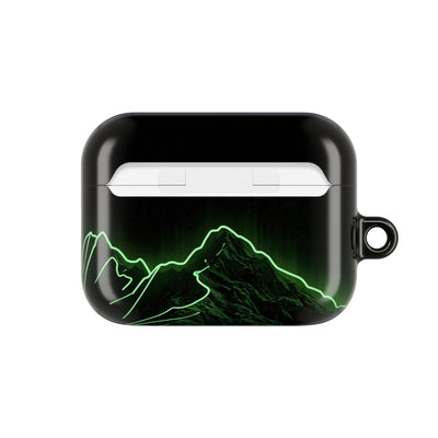Nordic Mountain Contour · Hard Case for AirPods & AirPods Pro · Black