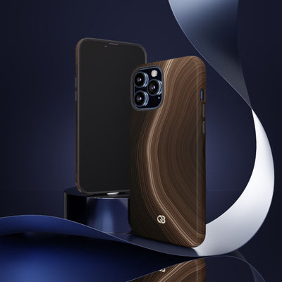 Umber Strata · Tough Phone Case for iPhone · Brown