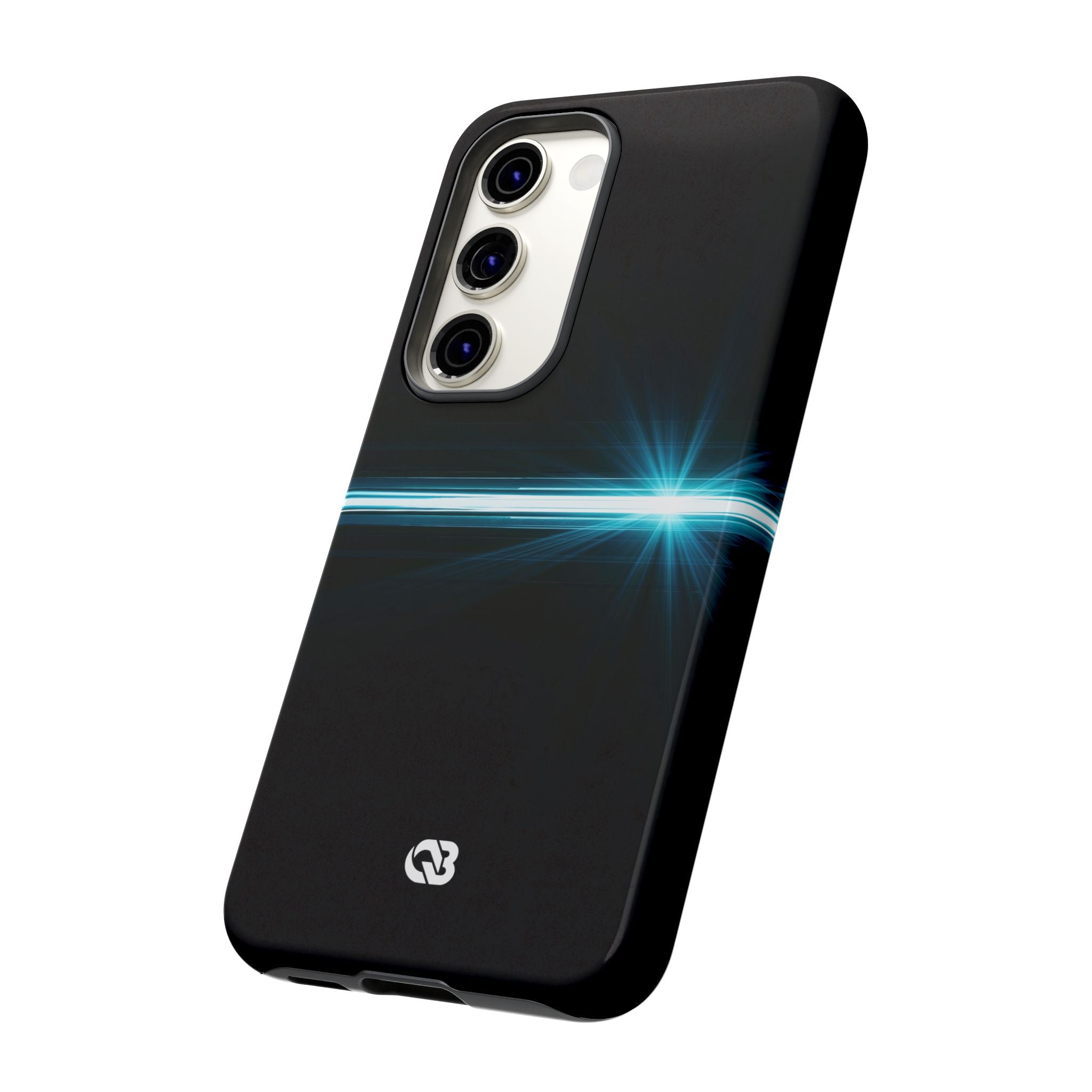 Blue Tough Phone Case for Samsung - Electric Cyan Ray