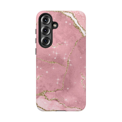 Rose Sparkle Marble · Tough Phone Case for Samsung