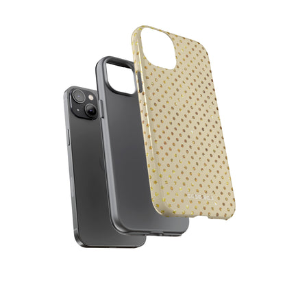 Gold Glitzer Raster iPhone 14 Plus Case - Tough