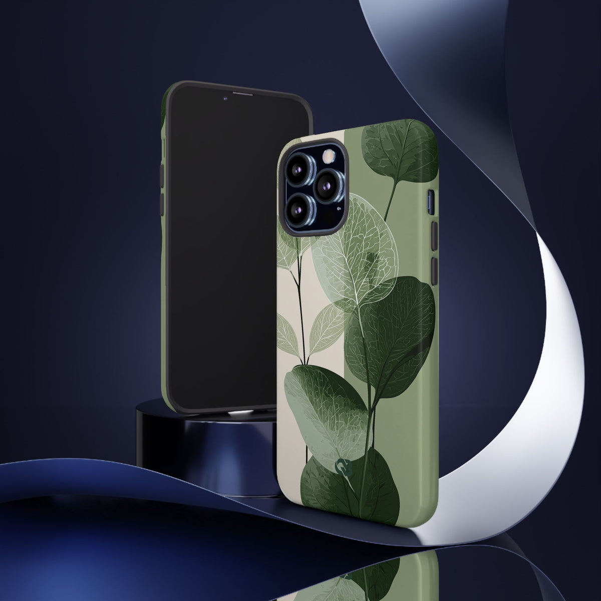 Layered Eucalyptus Study · Tough Phone Case for iPhone · Green