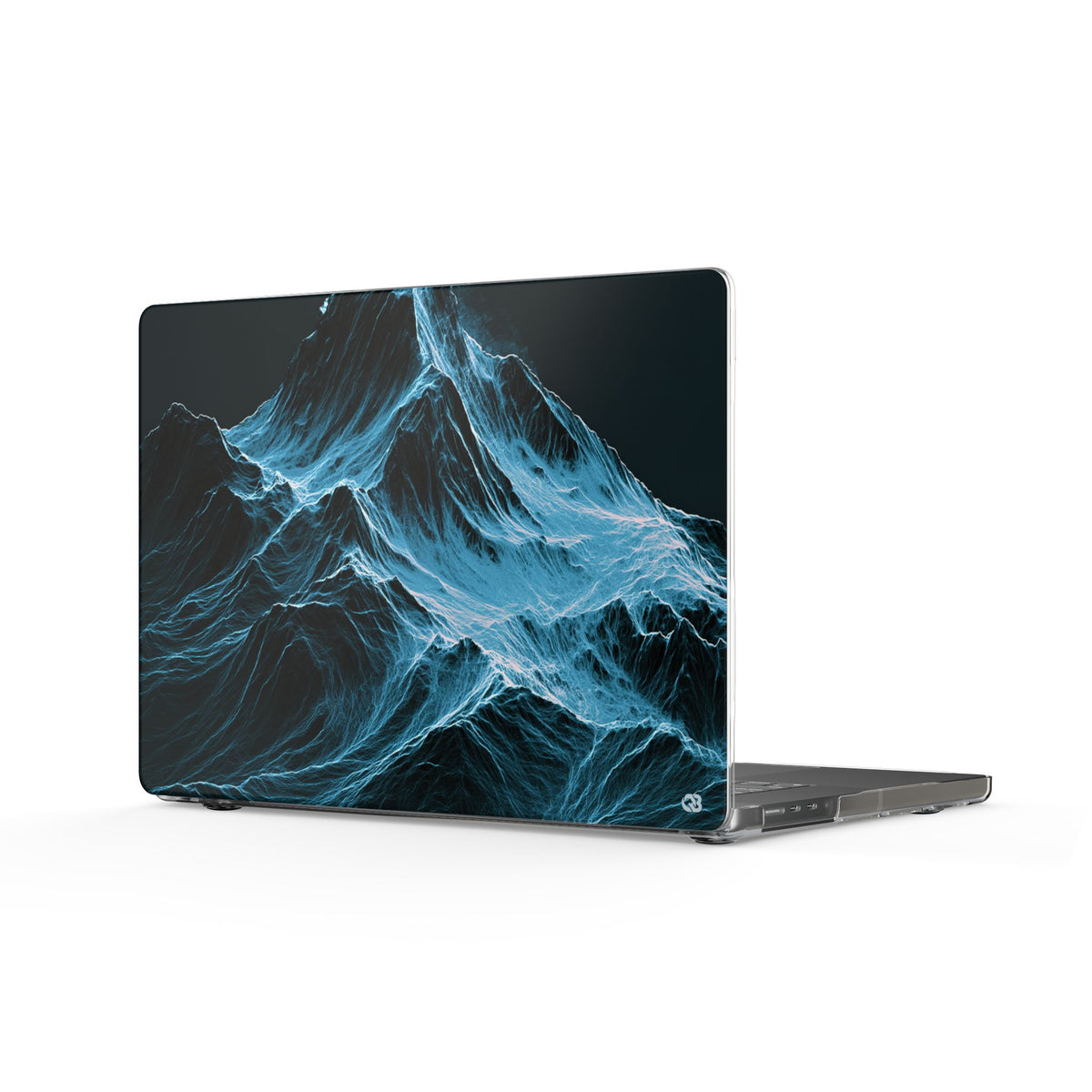 Nordic Frost Peak · Clear Hard Case for MacBook · Blue