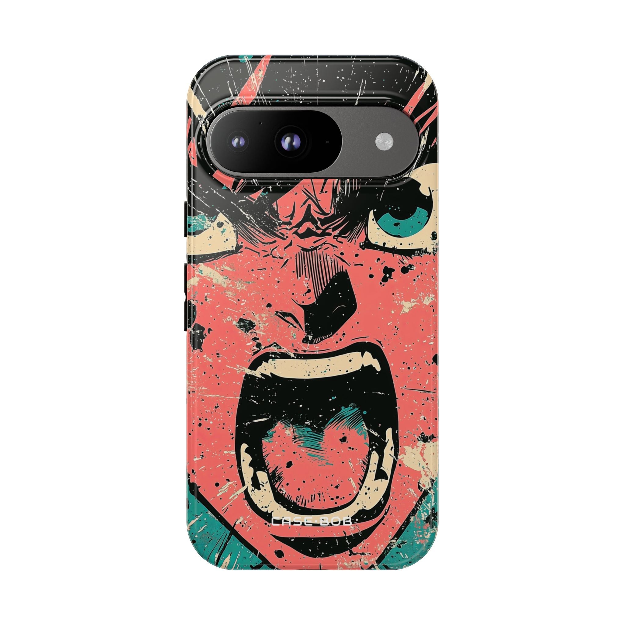 Schreiendes Gesicht Pink Google Pixel 9 Case - Tough