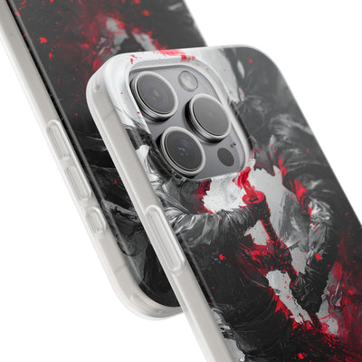 Σπασμένο Κόκκινο Διπλό · Soft Θήκη για iPhone