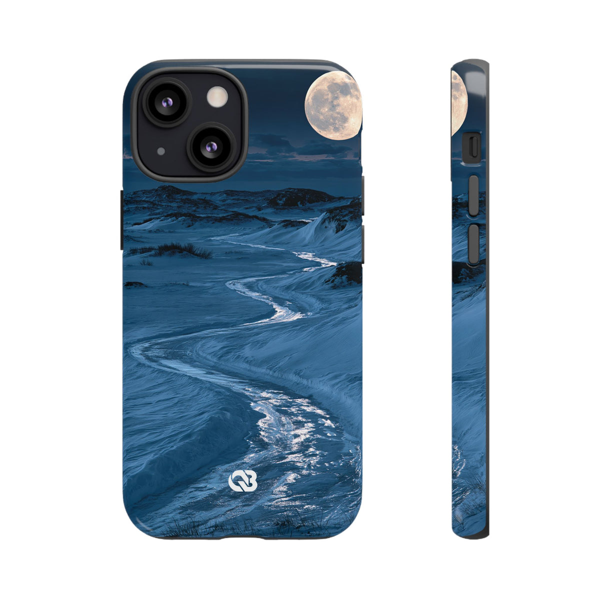 Arctic Moon Drift · Tough Phone Case for iPhone · Blue