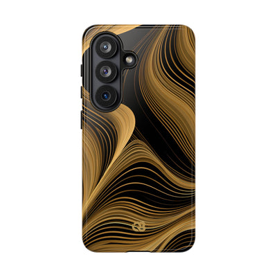 Gold Tough Phone Case for Samsung - Molten Copper Strands