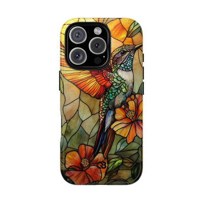 Amber Glass Hummingbird · Tough Phone Case for iPhone