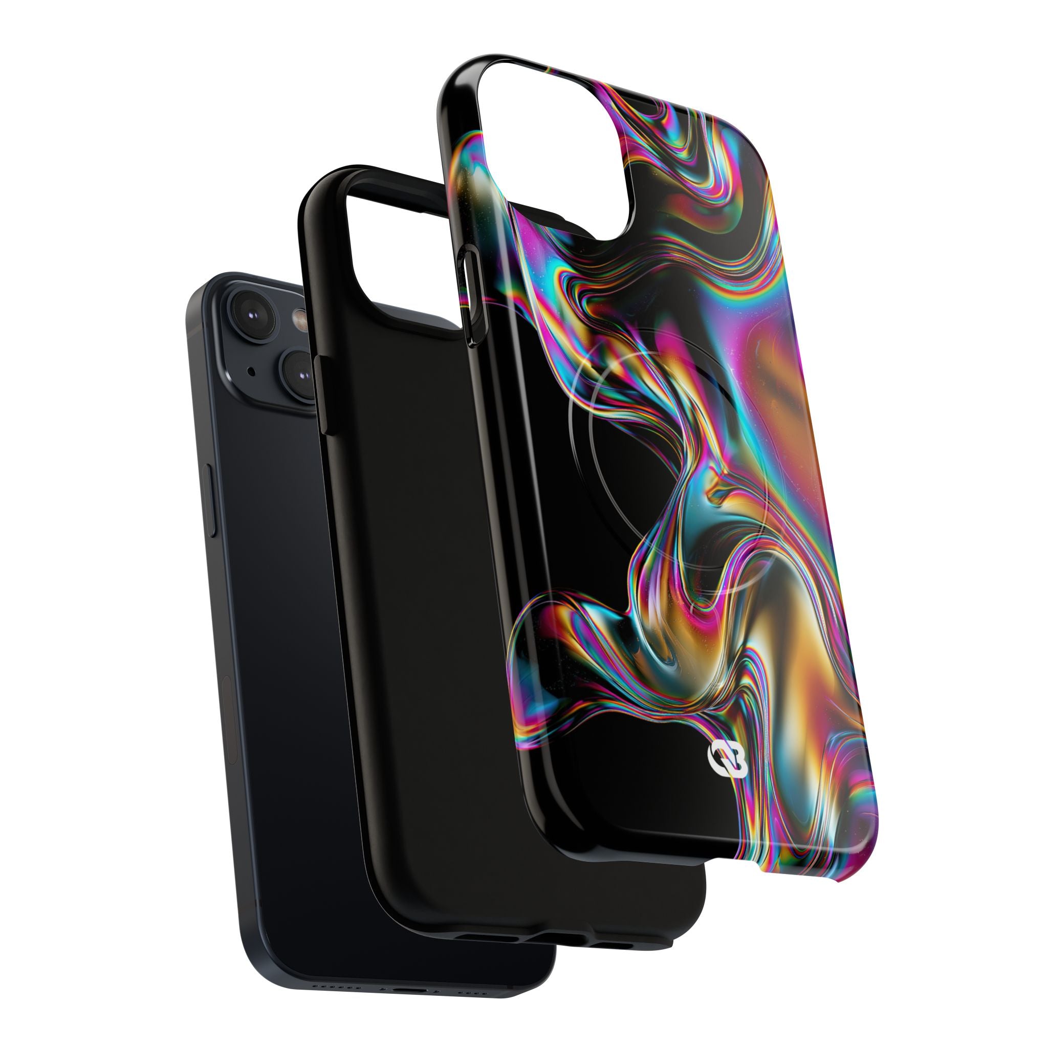 Purple Tough 2.0 Magsafe Phone Case for iPhone - Liquid Neon Chrome