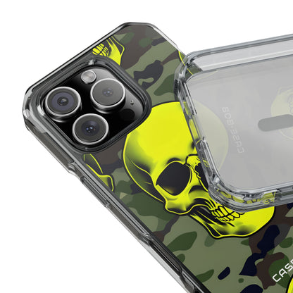 Neon Schädel Camo iPhone 16 Pro Case - Impact