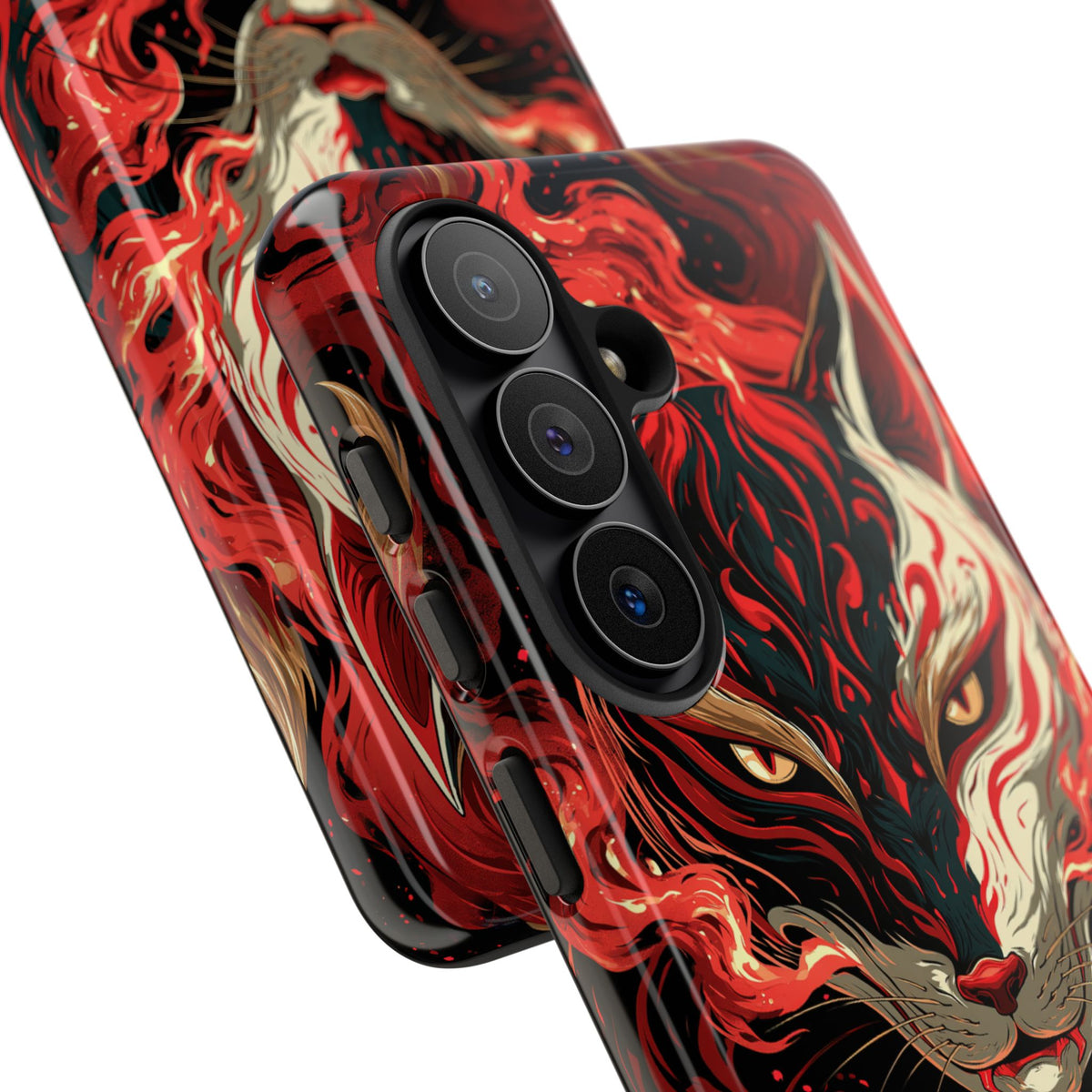 Crimson Kitsune Spirit · Tough Phone Case for Samsung · Red