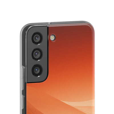 Orange Lite Phone Case for Samsung - Crimson Dune Gradient