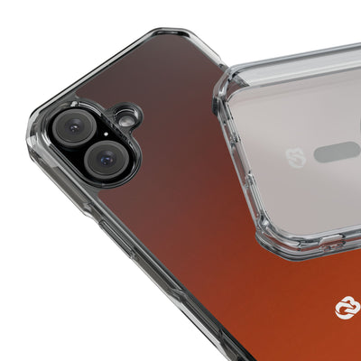 Orange Impact MagSafe Phone Case for iPhone - Obsidian Ember Fade