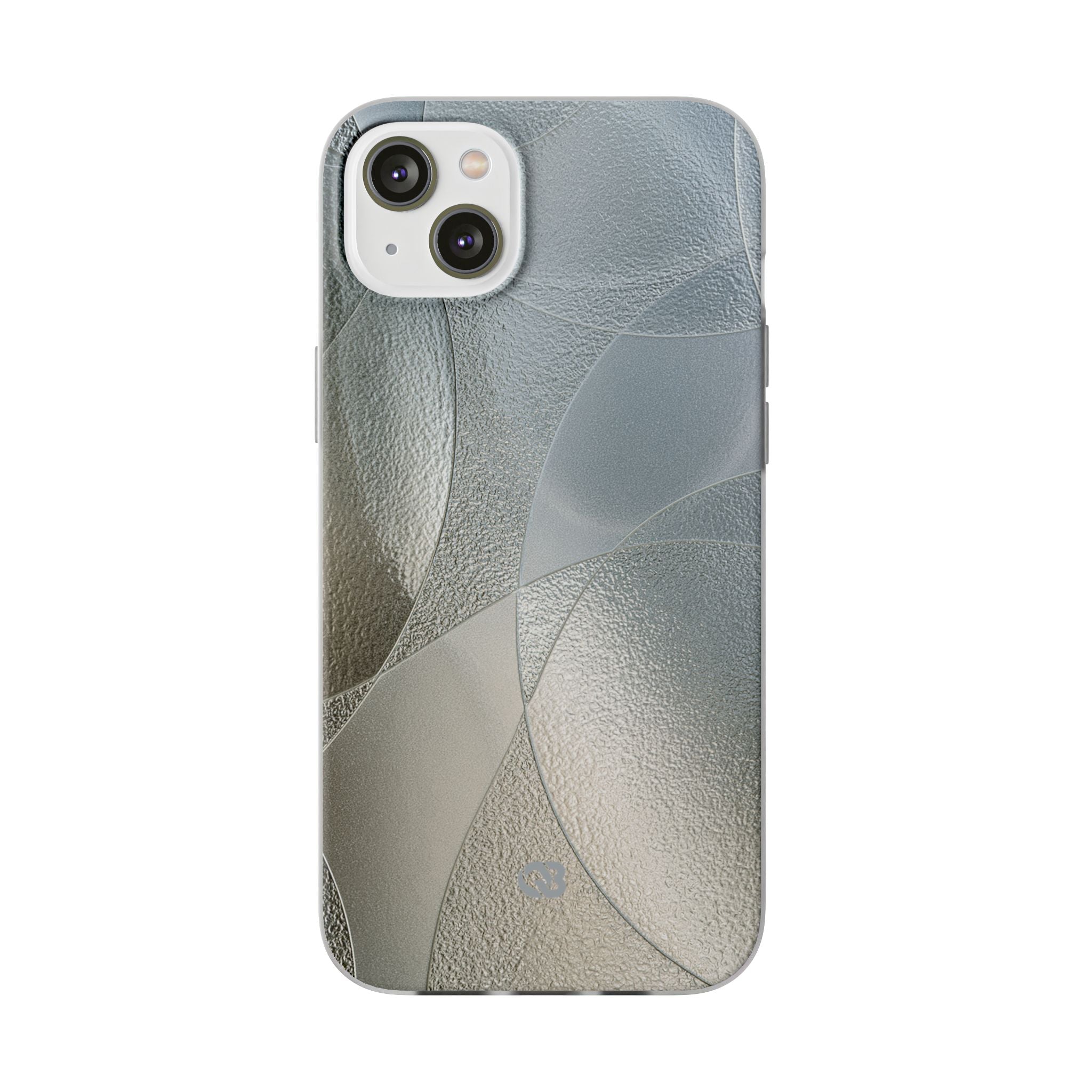 Silver Lite Phone Case for iPhone - Frosted Silver Mosaic