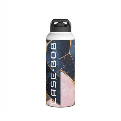 Golden Mosaic Navy - Stainless Steel Water Bottle