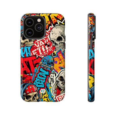 Skate Skull Riot · Tough Phone Case for iPhone · Red