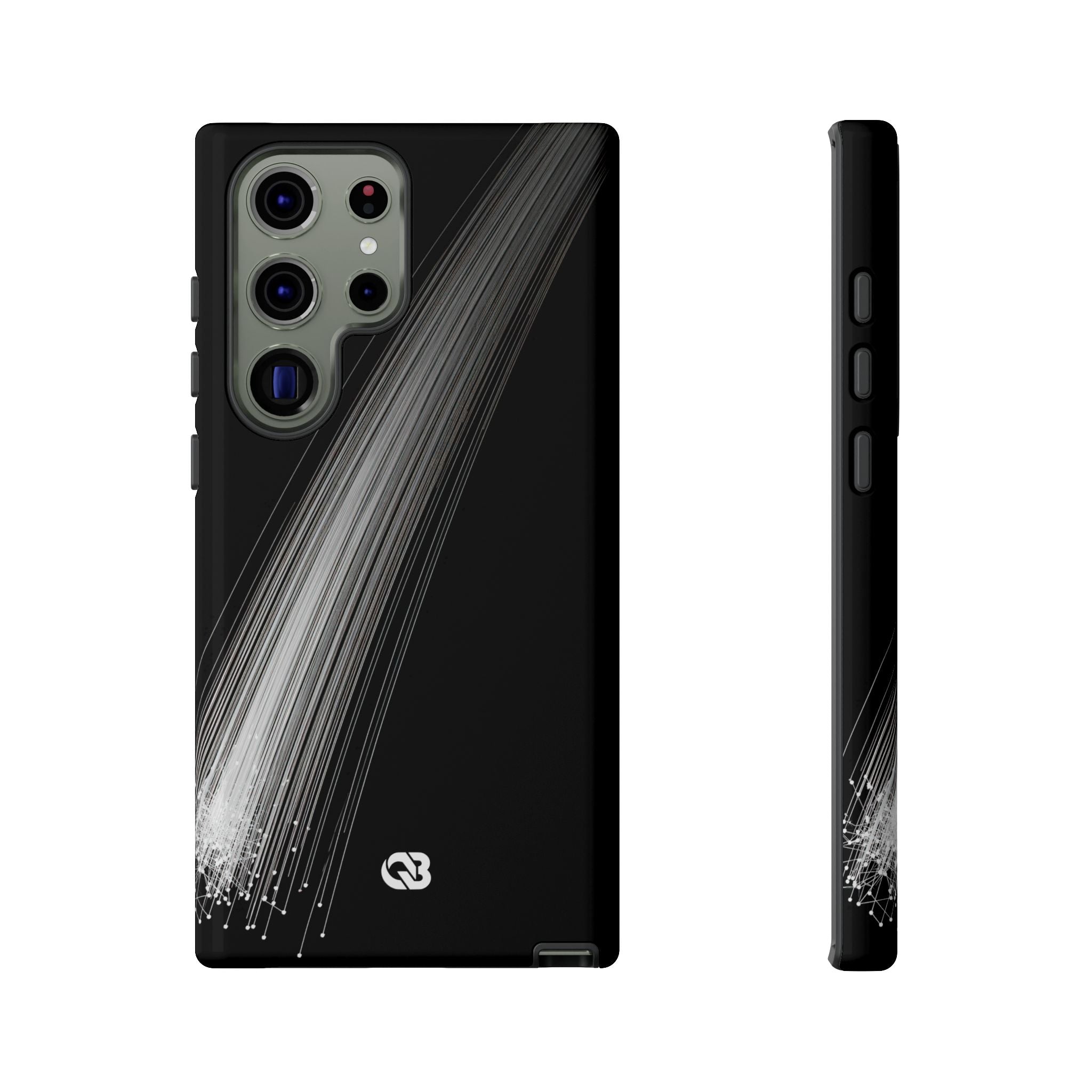Black Tough Phone Case for Samsung - Linear Velocity Beam