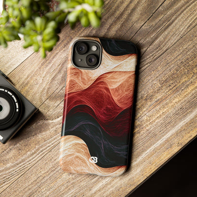 Ember Wave Dispersion · Tough Phone Case for iPhone · Red