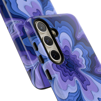 Periwinkle Strata Bloom · Tough Phone Case for Samsung · Purple